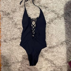 Aerie Lace Up One Piece